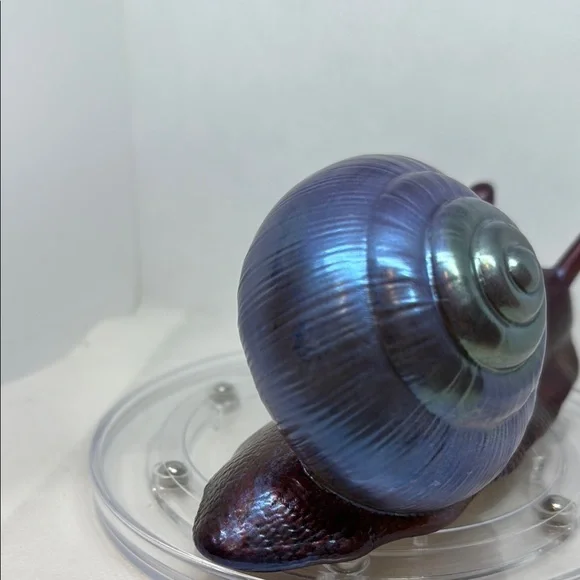 Iridescent Resin Snail Figurine - Picture 4 of 12
